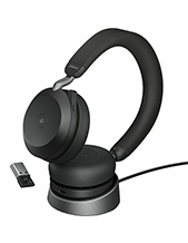 Jabra Evolve2 75 MS USB-A Bluetooth Headset with Charging Stand