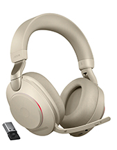 Jabra Evolve2 85, Link380a USB-A UC Stereo Headset, Beige (28599-989-998)