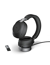 Jabra Evolve2 85, Link380a USB-A MS Stereo Headset with Desk Stand, Black (28599-999-989)