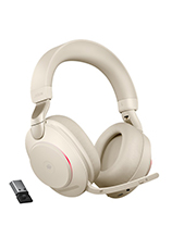 Jabra Evolve2 85, Link380a USB-A MS Stereo Headset, Beige (28599-999-998)
