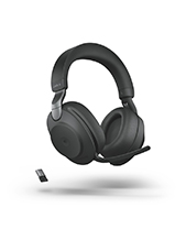 Jabra Evolve2 85, Link380a USB-A MS Stereo Headset, Black (28599-999-999)