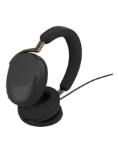 Jabra Evolve3 85 UC Stereo Wireless Bluetooth ANC Headset with Wireless Charging Pad USB-C (38599-989-889)