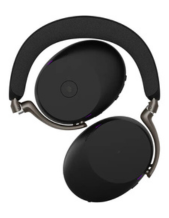 Jabra Evolve3 85 MS Stereo Wireless Bluetooth ANC Headset with Wireless Charging Pad USB-A (38599-999-989)