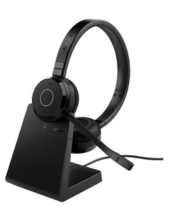 Jabra Evolve 65 TE MS Stereo Wireless Headset with Charge Stand (6699-833-399)