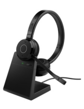 Jabra Evolve 65 TE UC Stereo Wireless Headset with Charge Stand (6699-833-499)