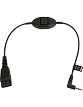 Jabra Quick Disconnect to 2.5mm Jack Cord with Push-to-Talk (8800-00-55) Jabra Quick Disconnect to 2.5mm Jack Cord with Push-to-Talk (8800-00-55)