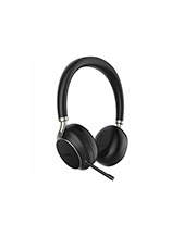 Yealink USB-A Teams Certified Bluetooth Stereo Headset in Black with ANC and Retractable Mic (BH76-TEAMS-BLACK-USB-A)