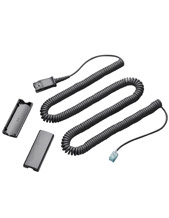 Plantronics Cable Assembly - 10 inch QD To Male MOD Conn A22  Coiled Adapter (40702-01)