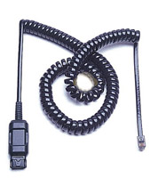 Plantronics QD Cable, RJ12 6 Wire Curly Cord Switching SQD (46805-01) Plantronics QD Cable, RJ12 6 Wire Curly Cord Switching SQD (46805-01)
