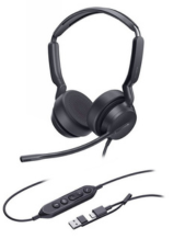 Yealink UH42 Microsoft Teams Stereo USB Headset with USB-C/A Adapter (UH42-D-MS-C/A)