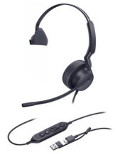 Yealink UH42-M-MS-C/A Microsoft Teams Mono USB-C Wired Headset with USB-A Adapter (UH42-M-MS-C/A)
