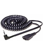 Jabra Headset Cord - QD to 2.5mm 2m Curly cord (8800-01-46)