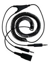 Jabra Cord - QD to 2x3.5mm 2m Curly (8734-599) Jabra Cord - QD to 2x3.5mm 2m Curly (8734-599)