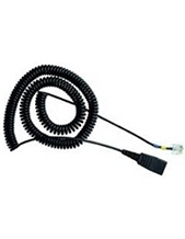 Jabra GN8000 Spare Headset Coiled Cord Connection Cable (06-0071)
